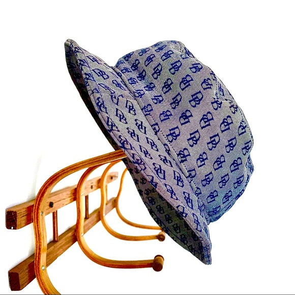 Dooney & Bourke Accessories - COPY - Dooney & Bourke D.B. Logo Bucket Hat Denim Blue